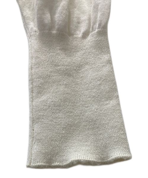 HERILL（ヘリル）HERILL (ヘリル) Ramie High Gauge Crewneck ホワイトの古着・服飾アイテム