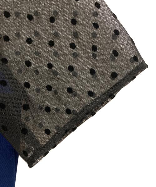 Diagram（ダイアグラム）Diagram (ダイアグラム) フロントリボンドレープワンピース ブルー サイズ:SIZE 38の古着・服飾アイテム