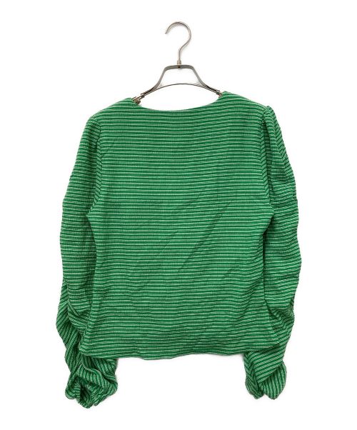 JUST FEMALE（ジャスト フィメール）JUST FEMALE (ジャスト フィメール) Mimi blouse グリーン サイズ:SIZE 36の古着・服飾アイテム