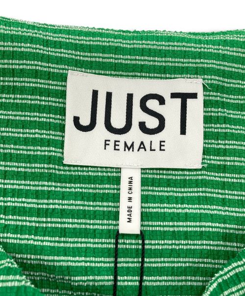 JUST FEMALE（ジャスト フィメール）JUST FEMALE (ジャスト フィメール) Mimi blouse グリーン サイズ:SIZE 36の古着・服飾アイテム