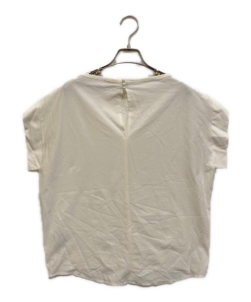 VERMEIL par iena（ヴェルメイユ パー イエナ）VERMEIL par iena (ヴェルメイユ パー イエナ) パール付きプルオーバー アイボリー サイズ:SIZE Freeの古着・服飾アイテム