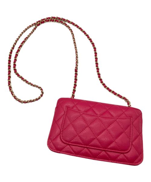 CHANEL（シャネル）CHANEL (シャネル) チェーンショルダーエコバッグ ショッキングピンクの古着・服飾アイテム