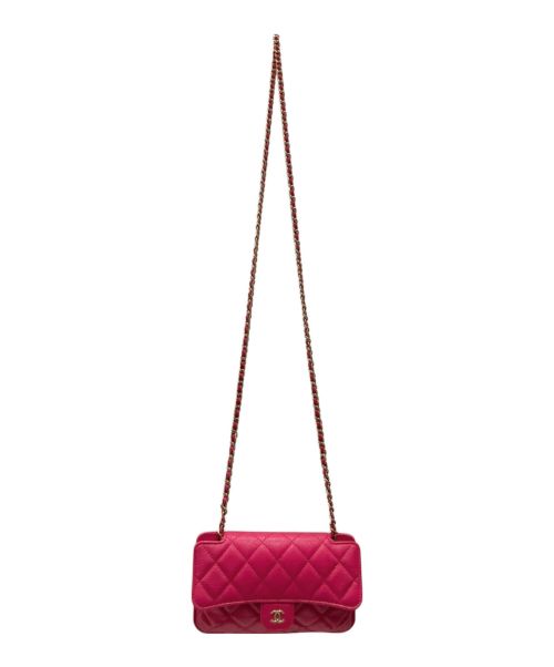 CHANEL（シャネル）CHANEL (シャネル) チェーンショルダーエコバッグ ショッキングピンクの古着・服飾アイテム