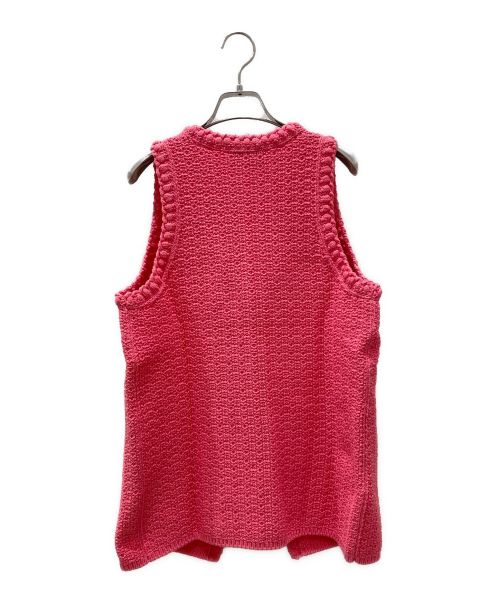 CHANEL（シャネル）CHANEL (シャネル) コットンニットベスト ピンク サイズ:36の古着・服飾アイテム