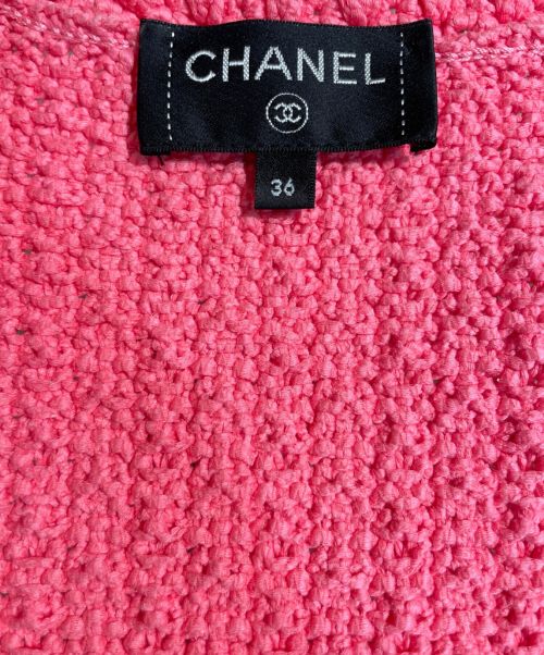 CHANEL（シャネル）CHANEL (シャネル) コットンニットベスト ピンク サイズ:36の古着・服飾アイテム