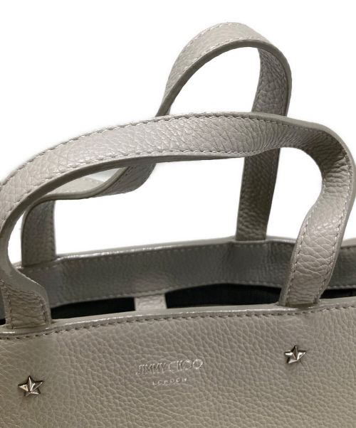 JIMMY CHOO（ジミーチュウ）JIMMY CHOO (ジミーチュウ) 2WAYバッグ/204 PEGASI/S TOTE グレーの古着・服飾アイテム