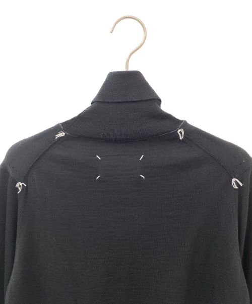 Maison Margiela（メゾンマルジェラ）Maison Margiela (メゾンマルジェラ) デザインタートルネックニット ブラック サイズ:Sの古着・服飾アイテム