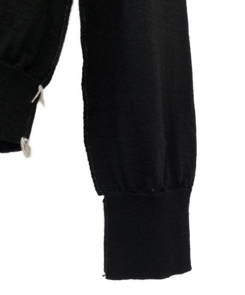 Maison Margiela（メゾンマルジェラ）Maison Margiela (メゾンマルジェラ) デザインタートルネックニット ブラック サイズ:Sの古着・服飾アイテム