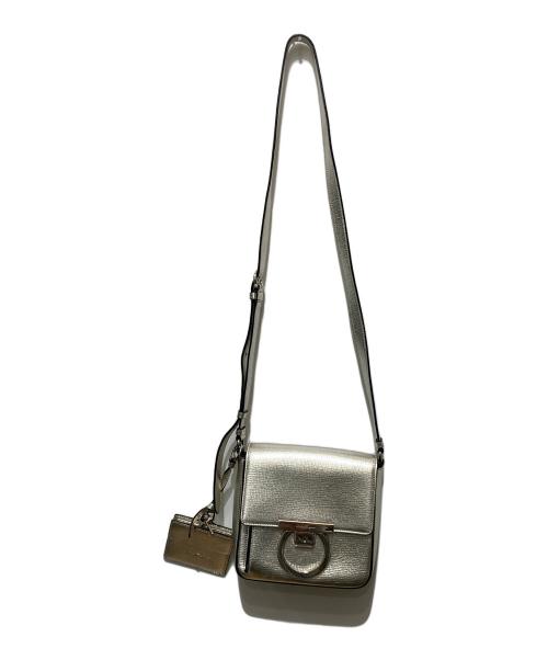 Salvatore Ferragamo（サルヴァトーレ フェラガモ）Salvatore Ferragamo (サルヴァトーレ フェラガモ) ガンチーニショルダーバッグ シルバーの古着・服飾アイテム