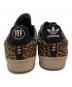 中古・古着 adidas (アディダス) NEIGHBORHOOD (ネイバーフッド) end. (エンド) レオパード スニーカー ブラウン×ブラック サイズ:29㎝：7000円