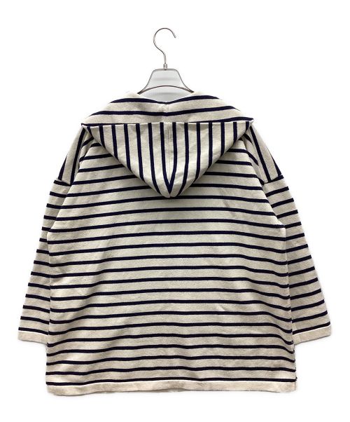 FRAMeWORK（フレームワーク）FRAMeWORK (フレームワーク) BORDER MEXICAN HOODIE アイボリー×ネイビー サイズ:FREEの古着・服飾アイテム