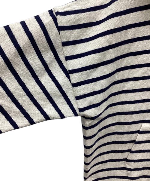 FRAMeWORK（フレームワーク）FRAMeWORK (フレームワーク) BORDER MEXICAN HOODIE アイボリー×ネイビー サイズ:FREEの古着・服飾アイテム