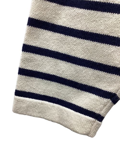 FRAMeWORK（フレームワーク）FRAMeWORK (フレームワーク) BORDER MEXICAN HOODIE アイボリー×ネイビー サイズ:FREEの古着・服飾アイテム