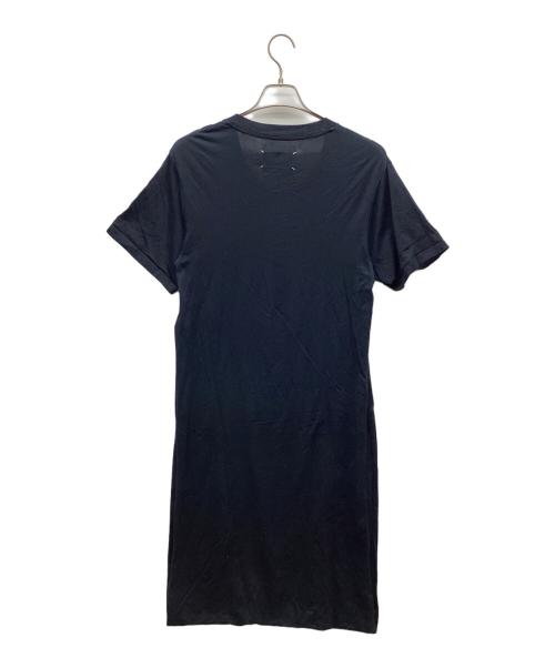 MM6 Maison Margiela（エムエムシックスメゾンマルジェラ）MM6 Maison Margiela (エムエムシックスメゾンマルジェラ) デザインカットソー ブラック サイズ:Sの古着・服飾アイテム