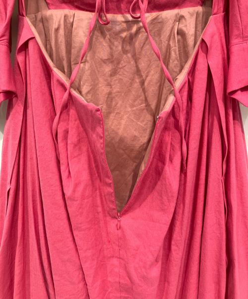 Rosarymoon（ロザリームーン）Rosarymoon (ロザリームーン) バイオリネンバルーンワンピース ピンク サイズ:Regularの古着・服飾アイテム