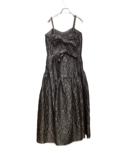 COEL（コエル）COEL (コエル) ふくれジャガードキャミワンピース ブラック サイズ:38の古着・服飾アイテム
