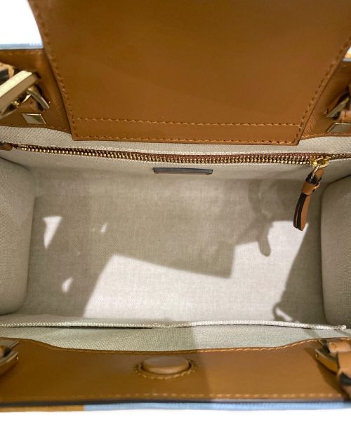 JIMMY CHOO（ジミーチュウ）JIMMY CHOO (ジミーチュウ) アベニューエストート  ブラウン×ピンク×ブルーの古着・服飾アイテム
