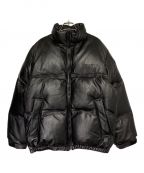 WACKO MARIAワコマリア）の古着「LEATHER DOWN JACKET -B-」｜ブラック