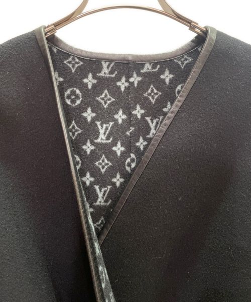 LOUIS VUITTON（ルイ ヴィトン）LOUIS VUITTON (ルイ ヴィトン) レザーパイピングモノグラムコート ネイビー サイズ:34の古着・服飾アイテム