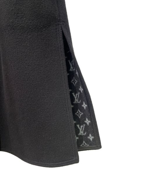 LOUIS VUITTON（ルイ ヴィトン）LOUIS VUITTON (ルイ ヴィトン) レザーパイピングモノグラムコート ネイビー サイズ:34の古着・服飾アイテム