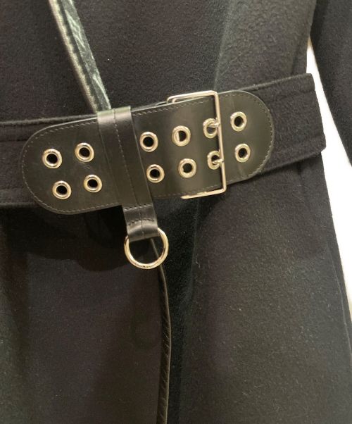 LOUIS VUITTON（ルイ ヴィトン）LOUIS VUITTON (ルイ ヴィトン) レザーパイピングモノグラムコート ネイビー サイズ:34の古着・服飾アイテム