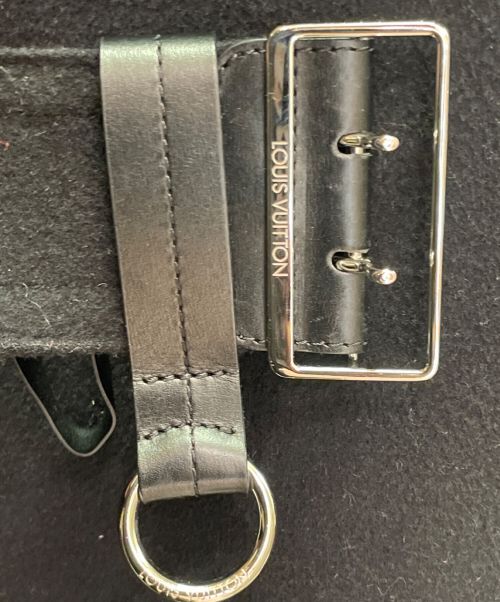 LOUIS VUITTON（ルイ ヴィトン）LOUIS VUITTON (ルイ ヴィトン) レザーパイピングモノグラムコート ネイビー サイズ:34の古着・服飾アイテム