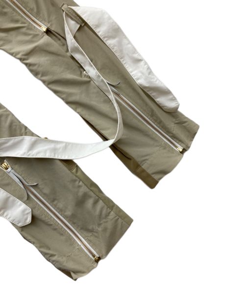 Children of the Discordance（チルドレン オブ ザ ディスコーダンス）Children of the Discordance (チルドレン オブ ザ ディスコーダンス) RE-CONSTRUCTED MIL FABRIC BONDAGE PANTS ベージュ サイズ:1の古着・服飾アイテム