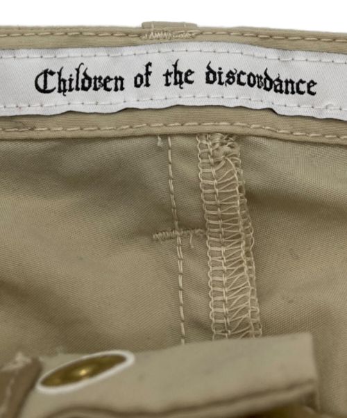 Children of the Discordance（チルドレン オブ ザ ディスコーダンス）Children of the Discordance (チルドレン オブ ザ ディスコーダンス) RE-CONSTRUCTED MIL FABRIC BONDAGE PANTS ベージュ サイズ:1の古着・服飾アイテム