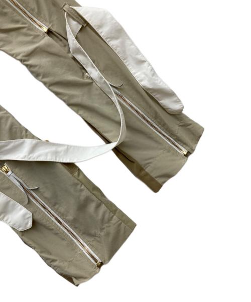 Children of the Discordance（チルドレン オブ ザ ディスコーダンス）Children of the Discordance (チルドレン オブ ザ ディスコーダンス) RE-CONSTRUCTED MIL FABRIC BONDAGE PANTS ベージュ サイズ:1の古着・服飾アイテム