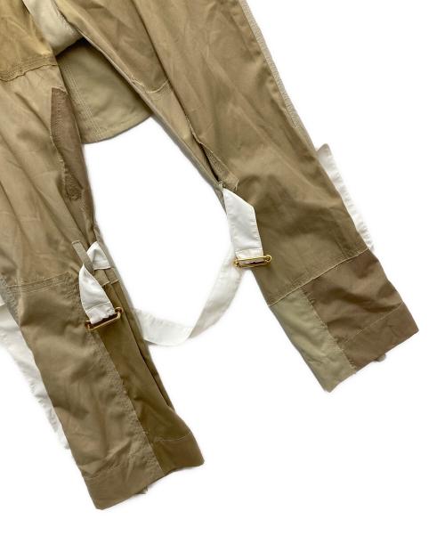 Children of the Discordance（チルドレン オブ ザ ディスコーダンス）Children of the Discordance (チルドレン オブ ザ ディスコーダンス) RE-CONSTRUCTED MIL FABRIC BONDAGE PANTS ベージュ サイズ:1の古着・服飾アイテム
