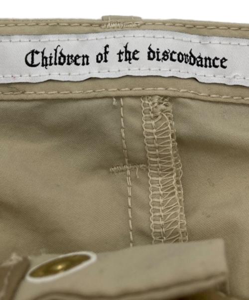 Children of the Discordance（チルドレン オブ ザ ディスコーダンス）Children of the Discordance (チルドレン オブ ザ ディスコーダンス) RE-CONSTRUCTED MIL FABRIC BONDAGE PANTS ベージュ サイズ:1の古着・服飾アイテム
