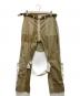 Children of the Discordance（チルドレン オブ ザ ディスコーダンス）の古着「RE-CONSTRUCTED MIL FABRIC BONDAGE PANTS」｜ベージュ