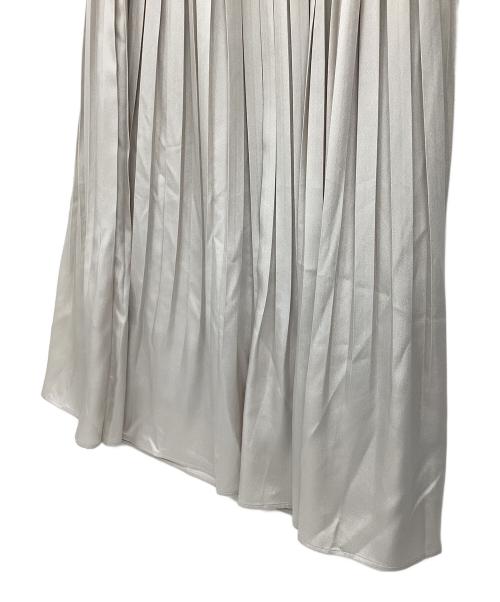 COLLAGE GALLARDAGALANTE（コラージュ ガリャルダガランテ）COLLAGE GALLARDAGALANTE (コラージュ ガリャルダガランテ) ブライトサテンプリーツスカート ベージュ サイズ:FREE 未使用品の古着・服飾アイテム