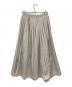 COLLAGE GALLARDAGALANTE (コラージュ ガリャルダガランテ) ブライトサテンプリーツスカート ベージュ サイズ:FREE 未使用品：5000円
