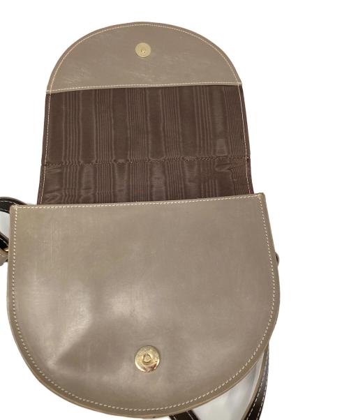 GLENROYAL（グレンロイヤル）GLENROYAL (グレンロイヤル) SADDLE サドルショルダーバッグ ベージュの古着・服飾アイテム