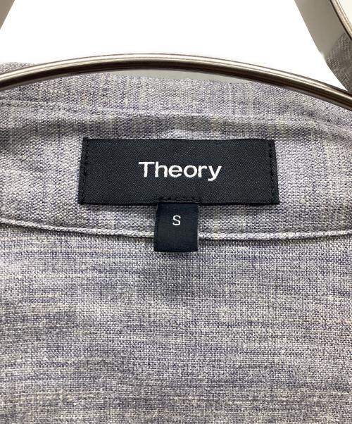 theory（セオリー）theory (セオリー) リネン混S/Sシャツワンピース グレー サイズ:Sの古着・服飾アイテム