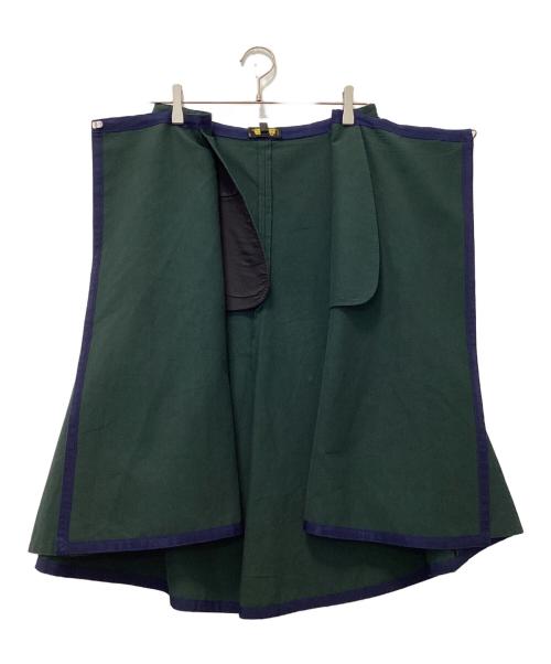DRAWER（ドゥロワー）DRAWER (ドゥロワー) コットンレーヨンラップスカート グリーン サイズ:36の古着・服飾アイテム