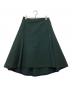 DRAWER（ドゥロワー）の古着「コットンレーヨンラップスカート」｜グリーン