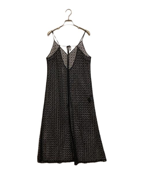 HARDY NOIR（アルディーノアール）HARDY NOIR (アルディーノアール) Dot raschel lace camisole dress ブラック サイズ:SIZE Freeの古着・服飾アイテム