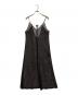 HARDY NOIR（アルディーノアール）の古着「Dot raschel lace camisole dress」｜ブラック