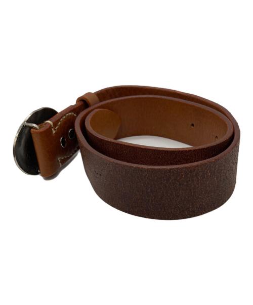 45R（フォーティファイブ・アール）45R (フォーティファイブ・アール) ナバッコバックルベルト ブラウンの古着・服飾アイテム