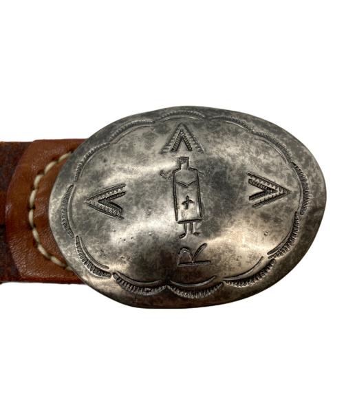 45R（フォーティファイブ・アール）45R (フォーティファイブ・アール) ナバッコバックルベルト ブラウンの古着・服飾アイテム