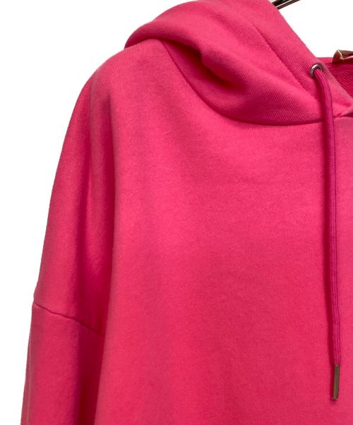 CELINE（セリーヌ）CELINE (セリーヌ) コットンパーカーフードロゴ ピンク サイズ:Lの古着・服飾アイテム