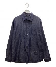N°21（ヌメロヴェントゥーノ）の古着「リネンコットンシャツ」｜インディゴ