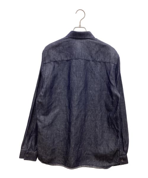 N°21（ヌメロヴェントゥーノ）N°21 (ヌメロヴェントゥーロ) リネンコットンシャツ インディゴ サイズ:46の古着・服飾アイテム
