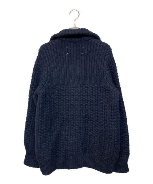 Maison Margiela（メゾンマルジェラ）Maison Margiela (メゾンマルジェラ) アルパカ混ハイネックカーディガン ネイビー サイズ:Sの古着・服飾アイテム