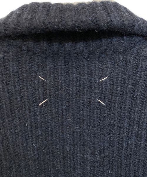 Maison Margiela（メゾンマルジェラ）Maison Margiela (メゾンマルジェラ) アルパカ混ハイネックカーディガン ネイビー サイズ:Sの古着・服飾アイテム