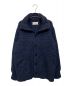 Maison Margiela（メゾンマルジェラ）の古着「アルパカ混ハイネックカーディガン」｜ネイビー