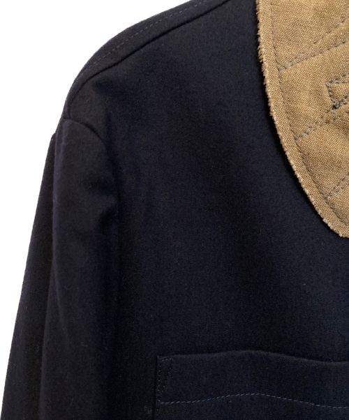 Maison Margiela（メゾンマルジェラ）Maison Margiela (メゾンマルジェラ) ステッチウールジャケット ネイビー サイズ:46の古着・服飾アイテム