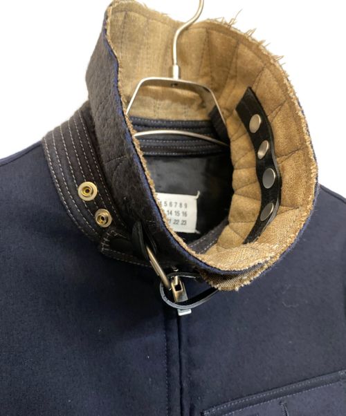 Maison Margiela（メゾンマルジェラ）Maison Margiela (メゾンマルジェラ) ステッチウールジャケット ネイビー サイズ:46の古着・服飾アイテム